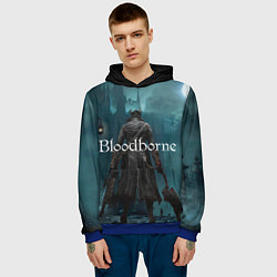 Толстовка-худи мужская Bloodborne, цвет: 3D-синий — фото 2
