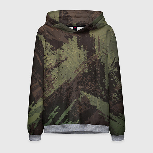 Мужская толстовка КАМУФЛЯЖ BROWN / 3D-Меланж – фото 1