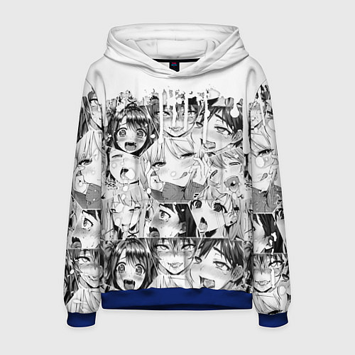 Мужская толстовка AHEGAO / 3D-Синий – фото 1