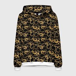 Толстовка-худи мужская Versace, цвет: 3D-белый