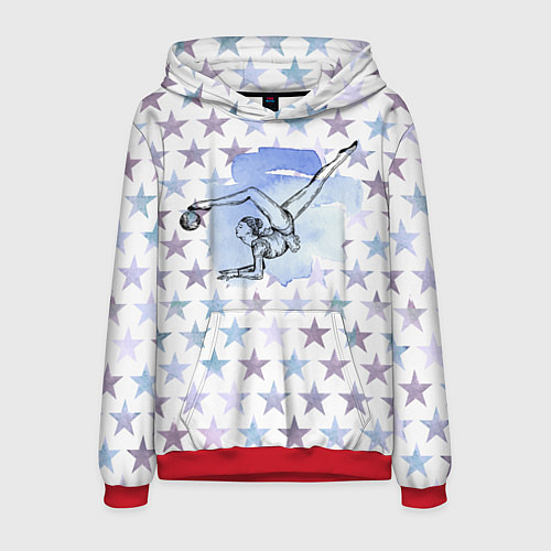 Мужская толстовка Gymnastics / 3D-Красный – фото 1