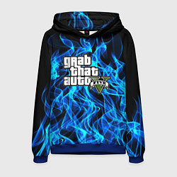 Толстовка-худи мужская GTA5, цвет: 3D-синий