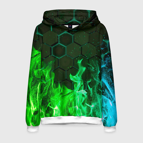 Мужская толстовка Fire / 3D-Белый – фото 1