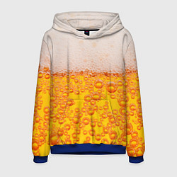 Толстовка-худи мужская ПИВО, цвет: 3D-синий