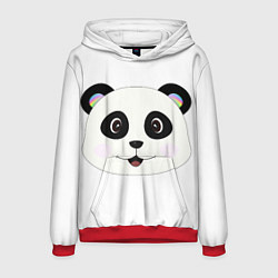 Толстовка-худи мужская Panda, цвет: 3D-красный