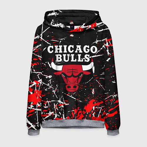 Мужская толстовка CHICAGO BULLS / 3D-Меланж – фото 1
