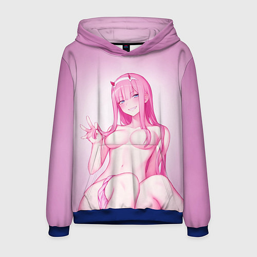 Мужская толстовка DARLING IN THE FRANXX / 3D-Синий – фото 1