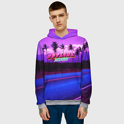 Толстовка-худи мужская HOTLINE MIAMI, цвет: 3D-меланж — фото 2