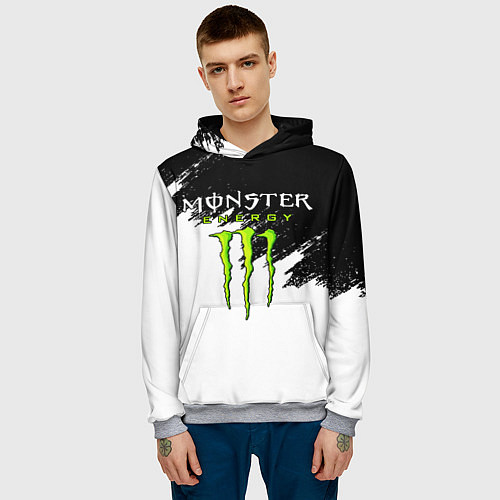 Мужская толстовка MONSTER ENERGY / 3D-Меланж – фото 3