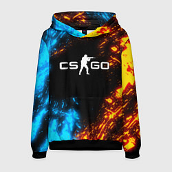 Толстовка-худи мужская CS GO, цвет: 3D-черный