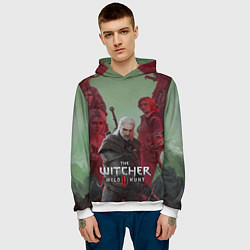 Толстовка-худи мужская The Witcher 5-летие, цвет: 3D-белый — фото 2