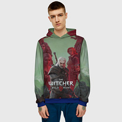 Толстовка-худи мужская The Witcher 5-летие, цвет: 3D-синий — фото 2