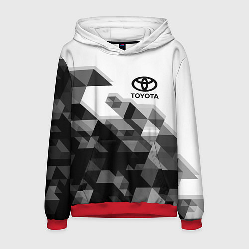Мужская толстовка TOYOTA / 3D-Красный – фото 1