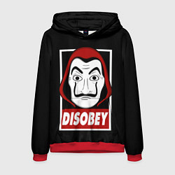 Толстовка-худи мужская Disobey, цвет: 3D-красный