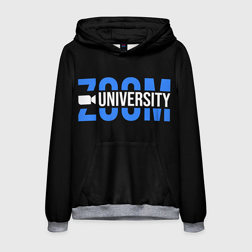 Мужская толстовка ZOOM / 3D-Меланж – фото 1