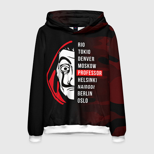 Мужская толстовка La Casa de Papel Z / 3D-Белый – фото 1