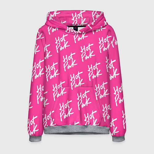 Мужская толстовка HOT PINK / 3D-Меланж – фото 1