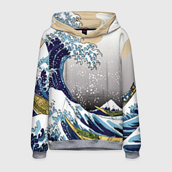 Мужская толстовка The great wave off kanagawa