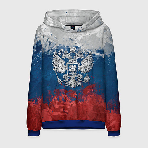 Мужская толстовка Россия / 3D-Синий – фото 1