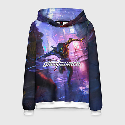 Мужская толстовка Ghostrunner / 3D-Белый – фото 1
