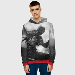 Толстовка-худи мужская DARK SOULS, цвет: 3D-красный — фото 2