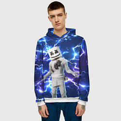Толстовка-худи мужская FORTNITE x MARSHMELLO, цвет: 3D-белый — фото 2