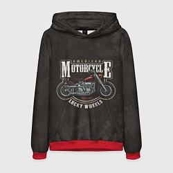 Толстовка-худи мужская American Motorcycle Z, цвет: 3D-красный