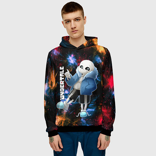 Мужская толстовка UNDERTALE АНДЕРТЕЙЛ / 3D-Черный – фото 3