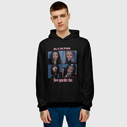 Толстовка-худи мужская BLACKPINK, цвет: 3D-черный — фото 2