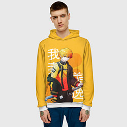 Толстовка-худи мужская Agatsuma, цвет: 3D-белый — фото 2