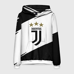 Толстовка-худи мужская JUVENTUS, цвет: 3D-белый