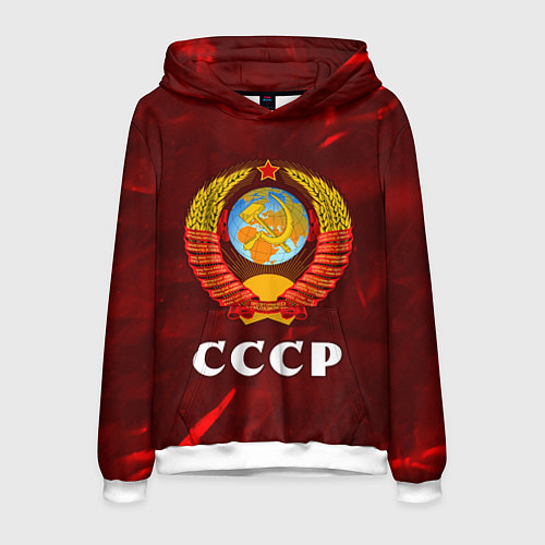 Мужская толстовка СССР USSR / 3D-Белый – фото 1