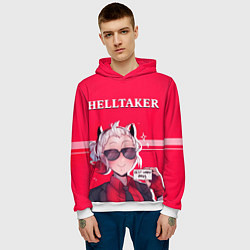 Толстовка-худи мужская HELLTAKER, цвет: 3D-белый — фото 2
