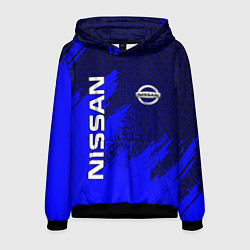 Толстовка-худи мужская NISSAN, цвет: 3D-черный