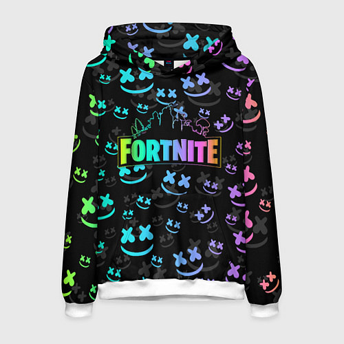 Мужская толстовка FORTNITE MARSHMELLO / 3D-Белый – фото 1