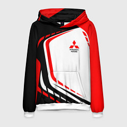 Толстовка-худи мужская Mitsubishi EVO Uniform, цвет: 3D-белый