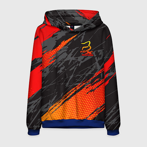 Мужская толстовка Форма для мотокросса FOX / 3D-Синий – фото 1