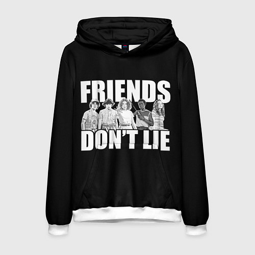 Мужская толстовка Friends Dont Lie / 3D-Белый – фото 1