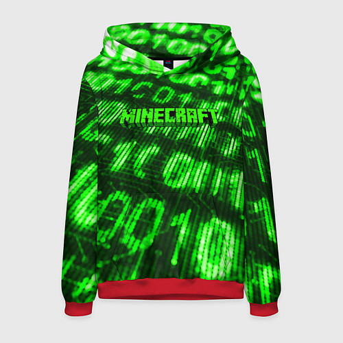Мужская толстовка MINECRAFT / 3D-Красный – фото 1