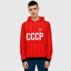 Толстовка-худи мужская Форма сборной СССР, цвет: 3D-черный — фото 2