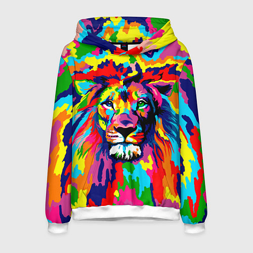 Мужская толстовка Лев Artistic Art / 3D-Белый – фото 1