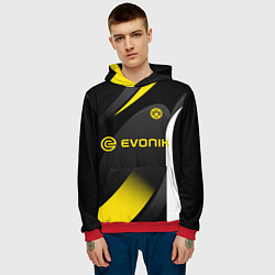 Толстовка-худи мужская BORUSSIA DORTMUND, цвет: 3D-красный — фото 2