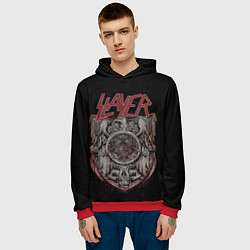 Толстовка-худи мужская Slayer, цвет: 3D-красный — фото 2