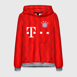 Толстовка-худи мужская FC Bayern Munchen, цвет: 3D-меланж