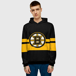 Толстовка-худи мужская BOSTON BRUINS NHL, цвет: 3D-черный — фото 2