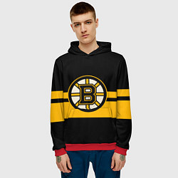 Толстовка-худи мужская BOSTON BRUINS NHL, цвет: 3D-красный — фото 2