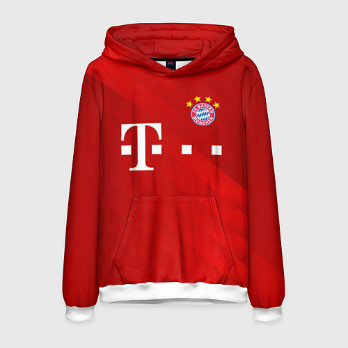 Мужская толстовка FC Bayern Munchen / 3D-Белый – фото 1