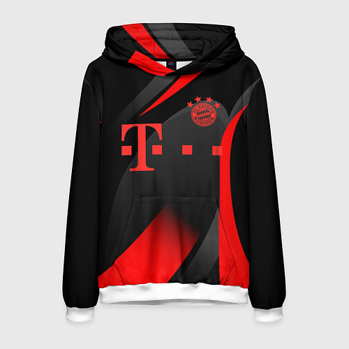 Мужская толстовка FC Bayern Munchen / 3D-Белый – фото 1