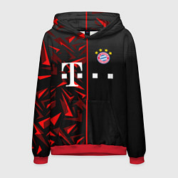 Толстовка-худи мужская FC Bayern Munchen Форма, цвет: 3D-красный