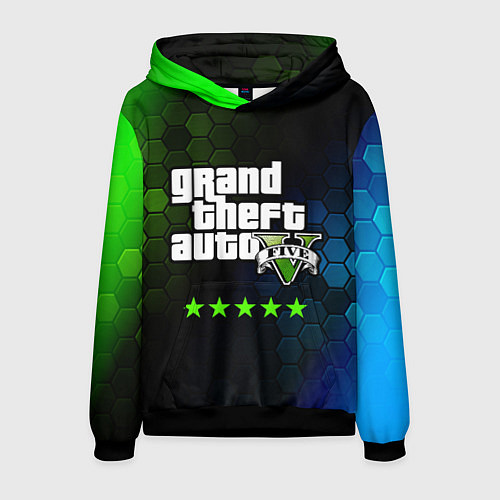Мужская толстовка GTA 5 ГТА 5 / 3D-Черный – фото 1
